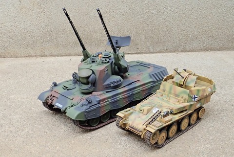 ◉対空戦車ゲパルト（TAMIYA 1/35 MT51）1980年代に製作し2023年