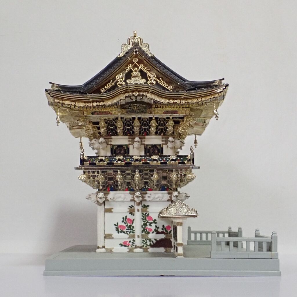 ◉陽明門（FUJIMI 1/80）1980年代に製作した建築プラモデルの最
