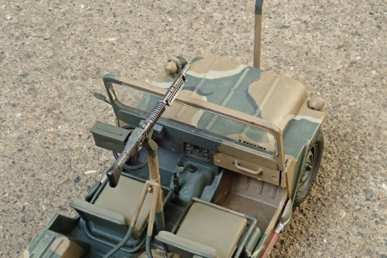 ◉M151A2 FORD MAT（TAMIYA 1/35 MM123） 1980年代中頃に製作し、約40