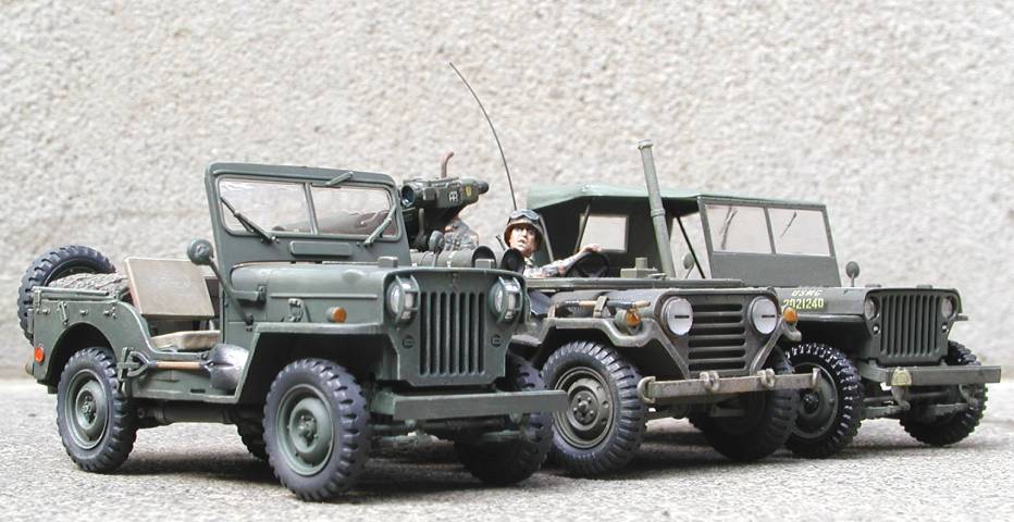 ◉三菱ジープCJ3B-J4A(OKUNO&TAMIYA 1/35)2004年7月完成 ◉三菱ジープCJ3B-J4A(OKUNO&TAMIYA 1/35)2004年7月完成