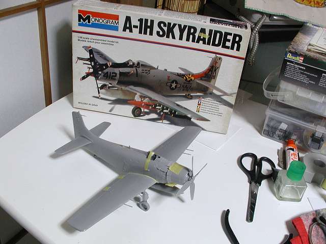 ◉A-1H スカイレイダー(MONOGRAM 1/48)2007年1月完成 : T.M.の ◉A-1H スカイレイダー(MONOGRAM 1/48)2007年1月完成 : T.M.の