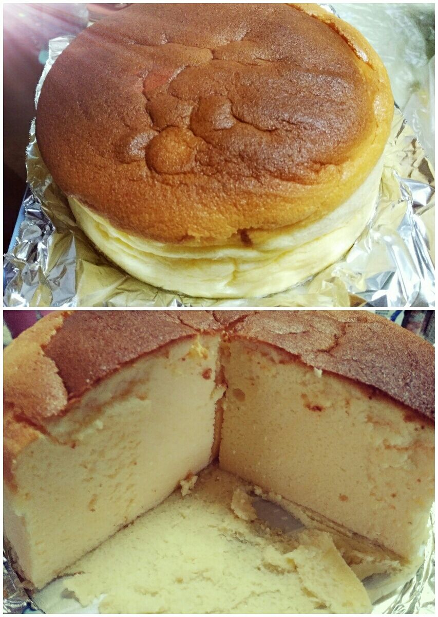 業務スーパー クリームチーズでスフレチーズケーキ ちもなべいべー