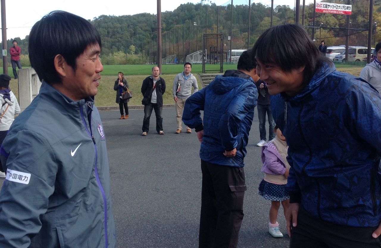 小野元監督と北嶋秀朗が吉田に現れる スポーツ観戦紀 サンフレッチェ広島編