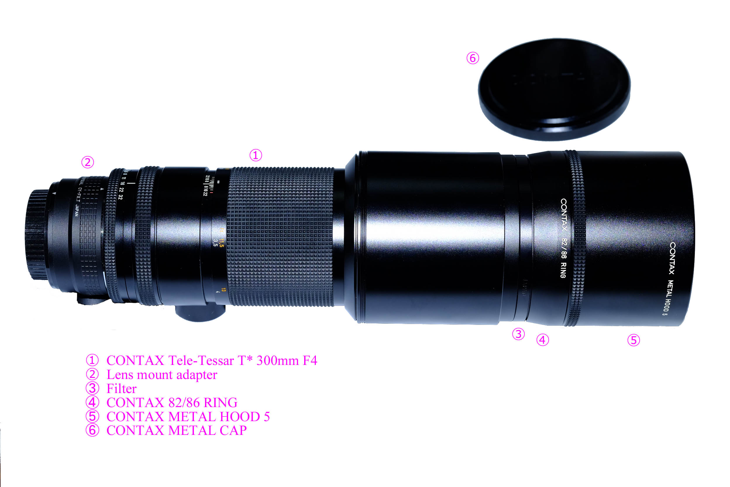 01] オールドレンズ Old lens : CONTAX Tele-Tessar T* 300mm F4 