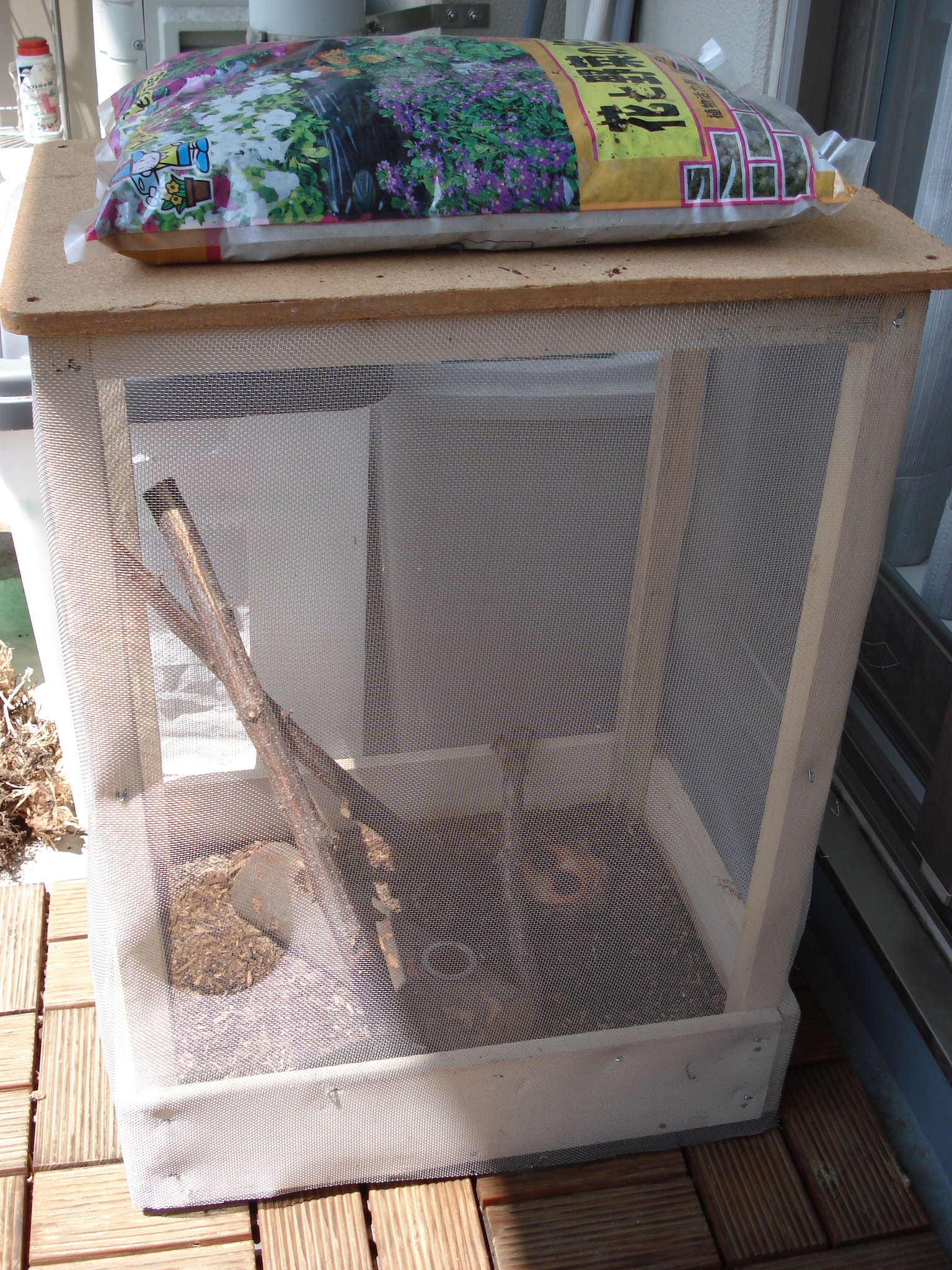 カブトムシのかご うつうつ夫婦の日常日記