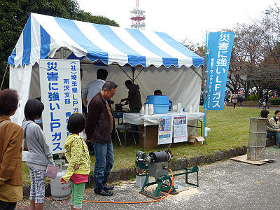 LPガスでポン菓子