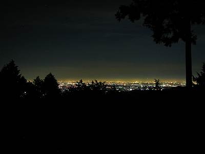 黒山展望台からの夜景