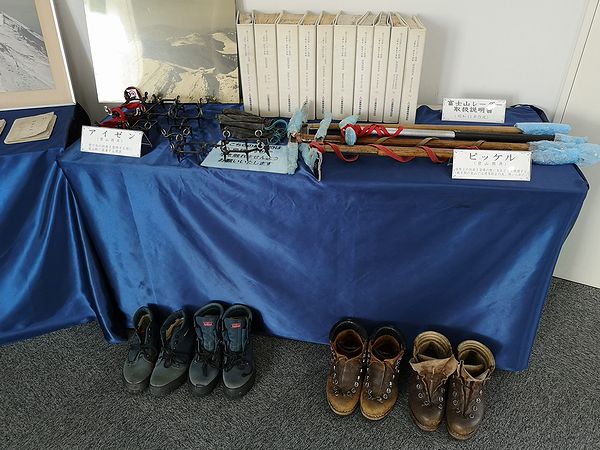 富士山測候所の備品展示