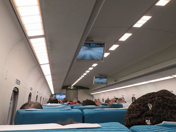 超電導リニアL0系車内500キロ