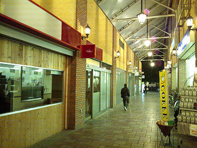 秋津駅ビルの商店街1