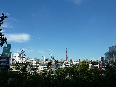 六本木ヒルズの喫煙所からの風景