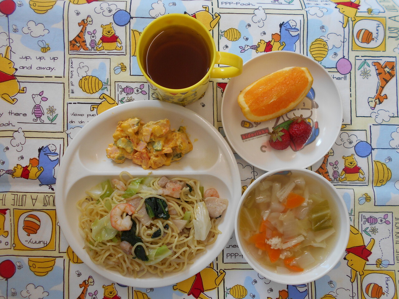 塩焼きそば 栃尾天使幼稚園 きょうの献立 塩焼きそば 栃尾天使幼稚園 きょうの献立