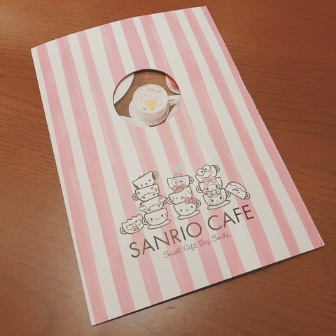 サンリオカフェのメニュー表