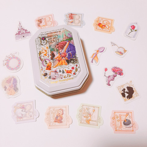 美女と野獣 フレークシール