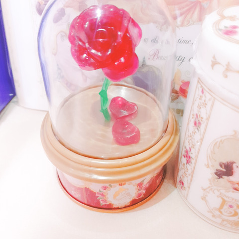 美女と野獣 バラ 紅茶缶