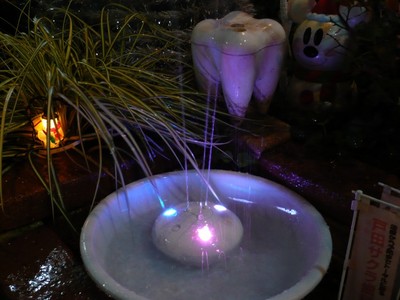 花壇 イルミネーション 噴水