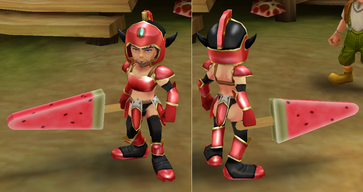 もしも イカ娘のwebガチャを男キャラが着たら 6bit Resolution