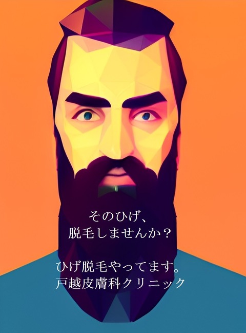 ひげ脱毛ポスター1a