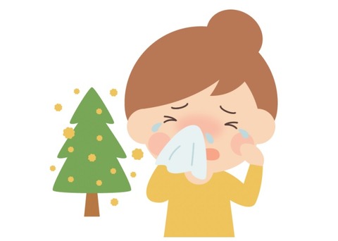 花粉症イラストフリー素材