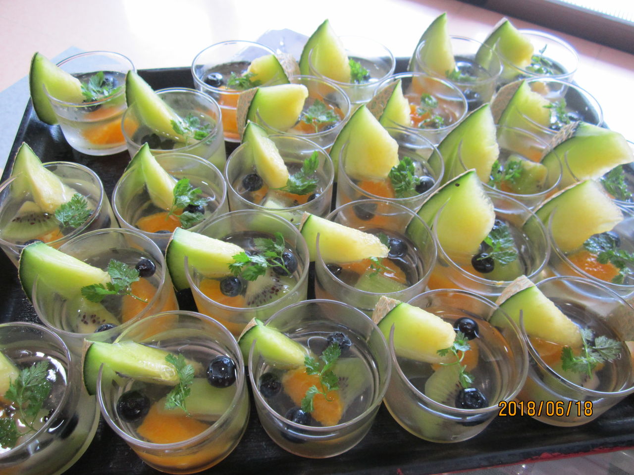 6月喫茶 なごみ 季節のフルーツジュレ 介護老人保健施設フランセーズ悠とぐらblog