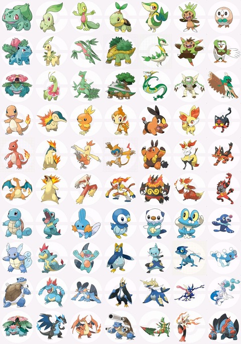ポケモンの 歴代御三家 で最強と最弱が決定