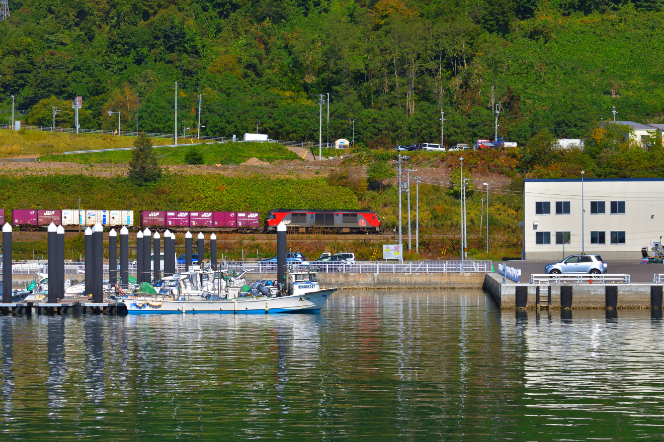 虻田漁港大磯分区 洞爺湖へようこそ