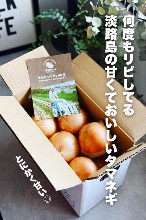 何度もリピしてる淡路島の甘くておいしいタマネギ