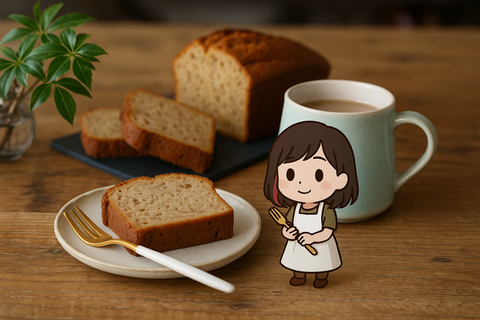 パウンドケーキとトイロちゃん