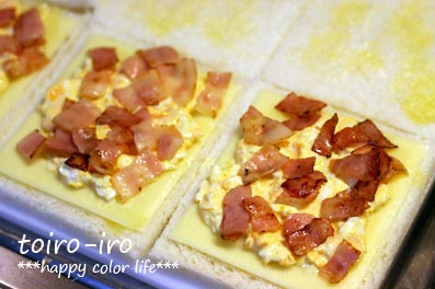トイロイロ ***happy color life***-ホットサンドとミルクスープ