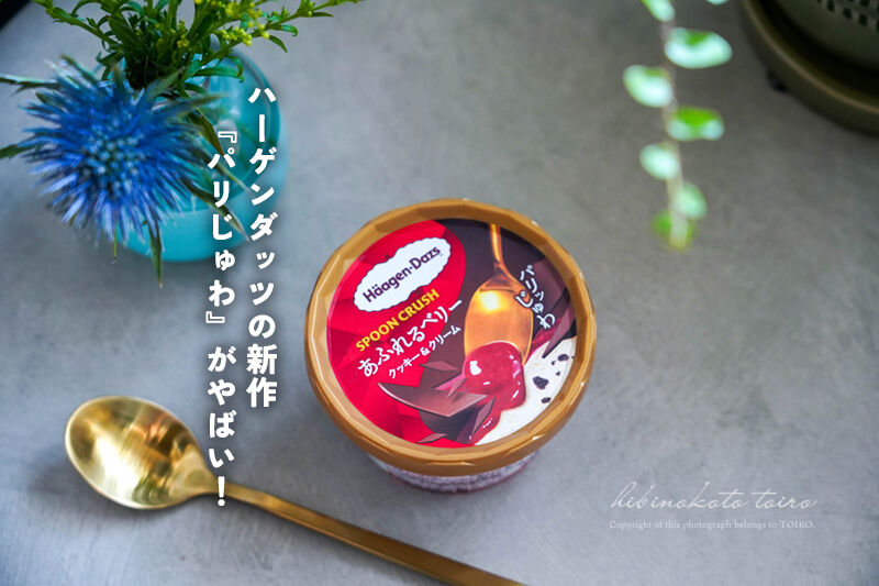 ハーゲンダッツの新作『パリじゅわ』がやばい！と、今日の晩ごはん