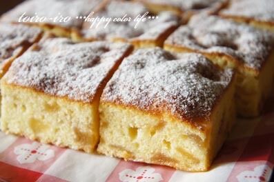 トイロイロ ***happy color life***-リンゴのバターケーキ