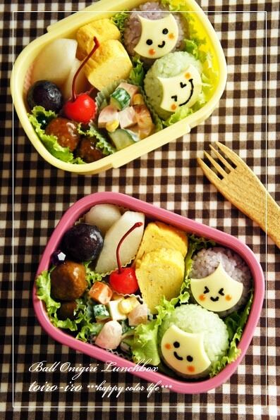 トイロイロ ***happy color life***-まん丸おにぎりちゃんのお弁当