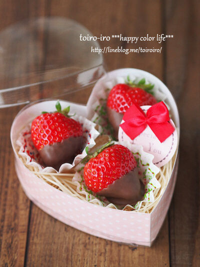 バレンタインに♡超簡単なイチゴチョコ : トイロ公式ブログ【日々の