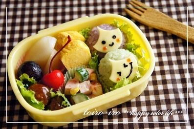トイロイロ ***happy color life***-まん丸おにぎりちゃんのお弁当