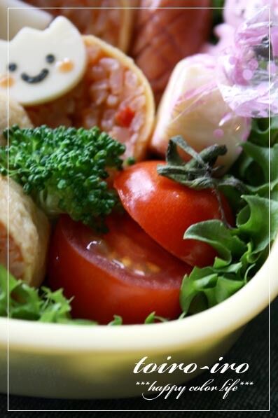 トイロイロ ***happy color life***-オムライスロールのお弁当
