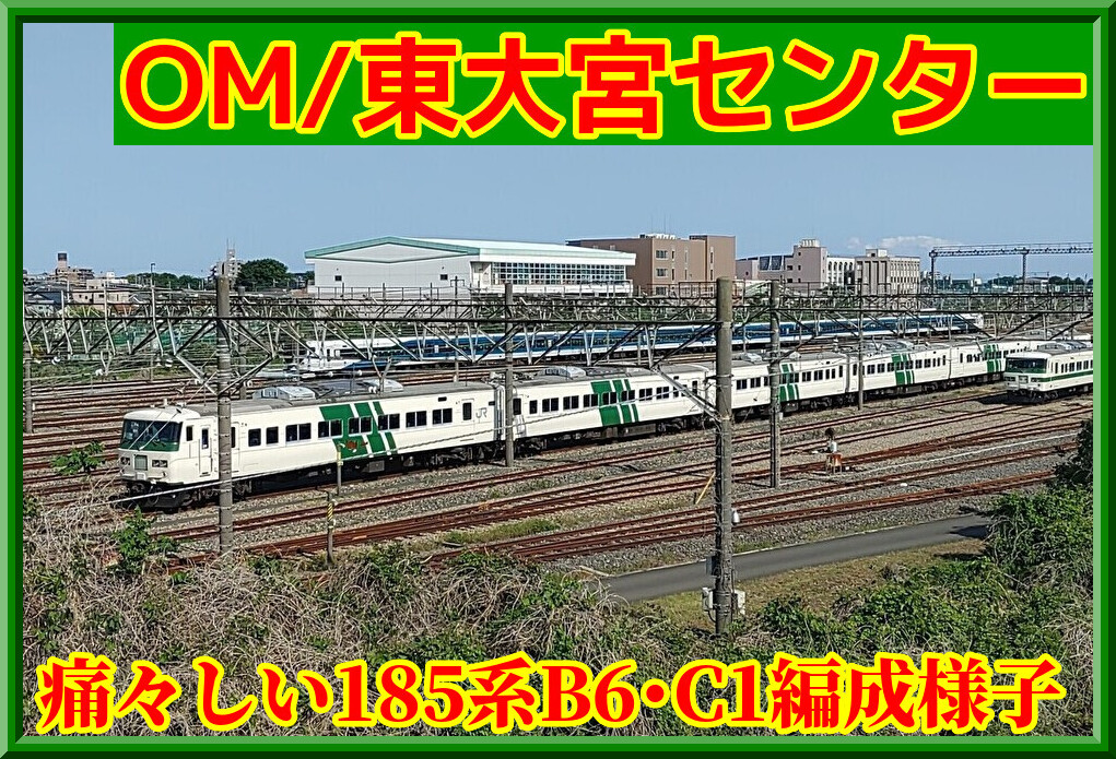 痛々しい】OM・東大宮センター185系B6,C1編成の様子 : 湘南色の部屋
