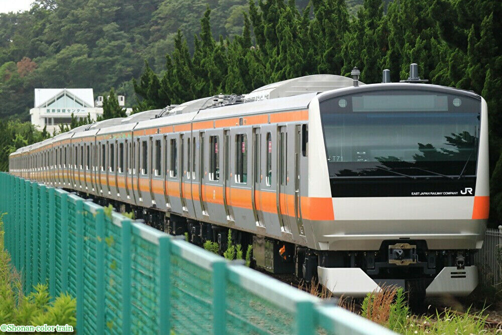 中央快速線E233系0番台T71編成がJ-TREC横浜を出場12年ぶりの増備