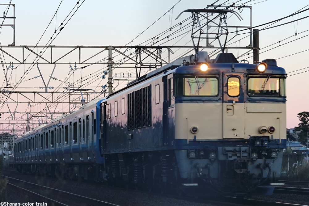 やっと仲間の元へ 相模線新型e131系500番台g 06編成国府津車両センターへ配給輸送 Shonan Color Train Blog