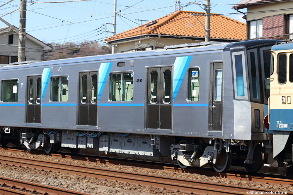 1次車最終】横浜市営地下鉄BL4000形4691F甲種輸送 : 湘南色の