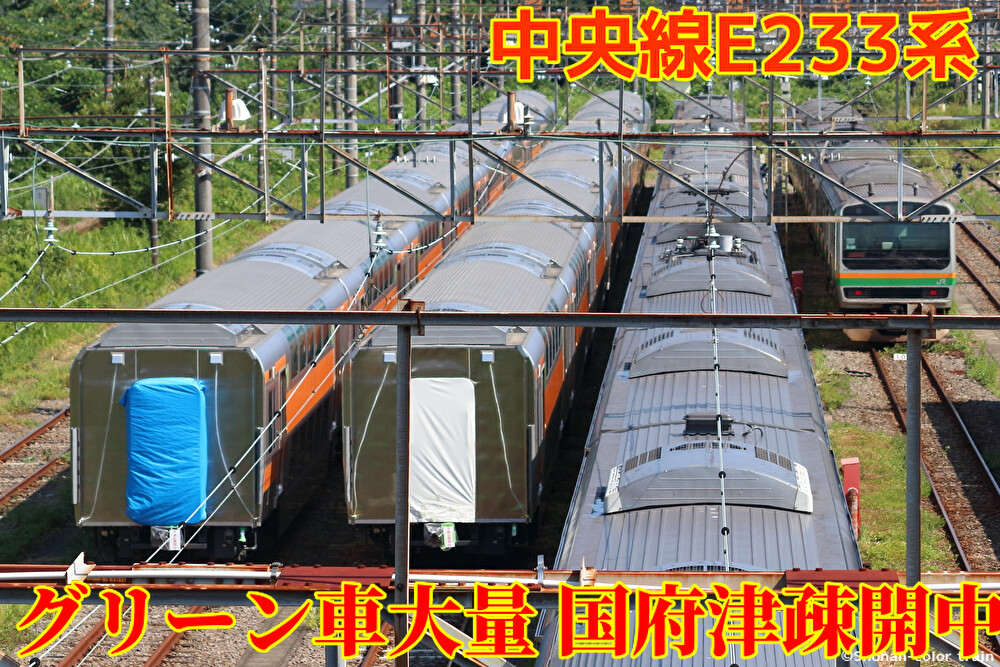 疎開】国府津車両センターに大量の中央線グリーン車両が留置中 : 湘南