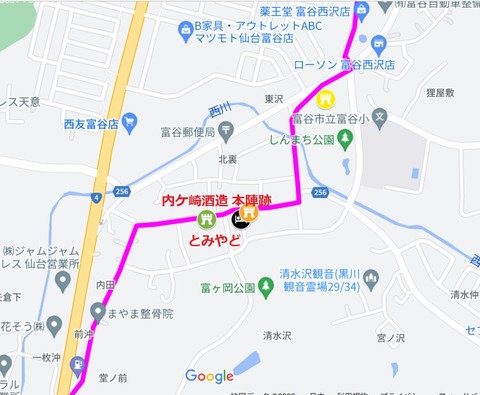 地図 富谷宿