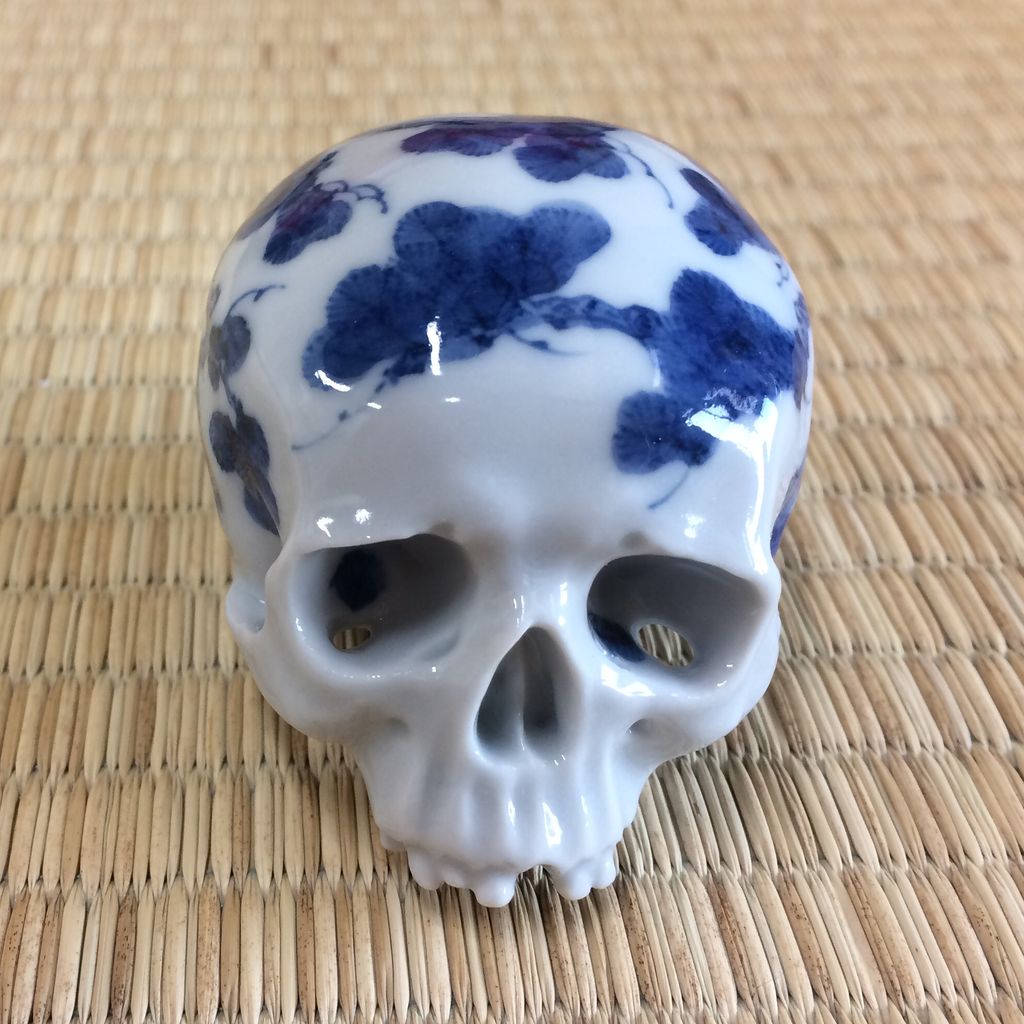 髑髏酒杯 丸岡和吾さんとのコラボ作品 : 川上真子の九谷焼blog