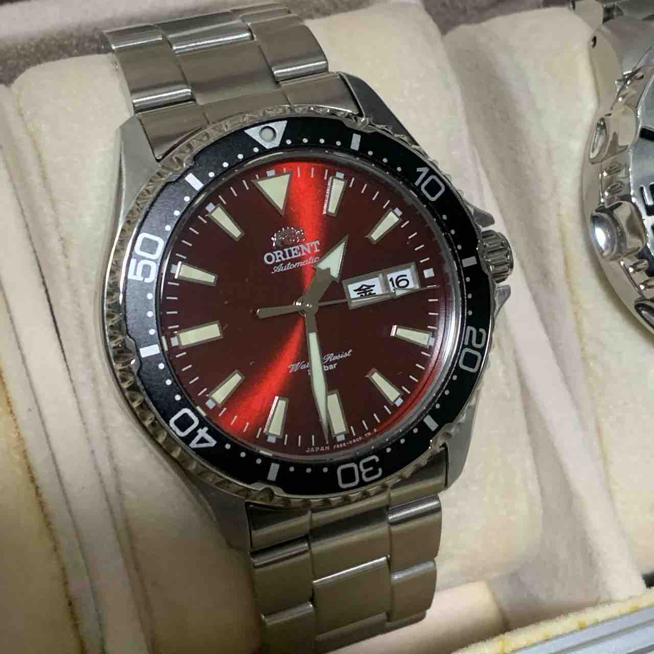 Orient Diver 赤文字盤 時計おやじのたわごと