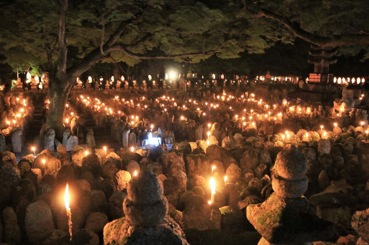 あだし野念仏寺 千灯供養 時の棲み処