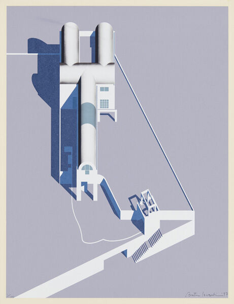 磯崎新「ヴィッラAo」 1978年 シルクスクリーン 磯崎新「ヴィッラAo」 1978年 シルクスクリーン 磯崎新「ヴィッラAo