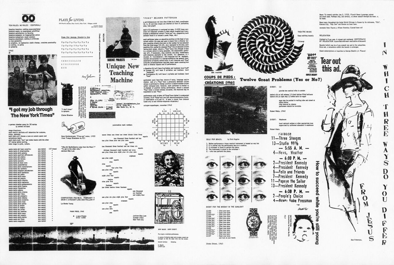 フルクサス新聞1号～6号（全11号）のご紹介 : ギャラリー ときの