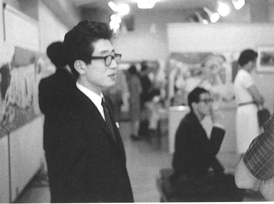 1969年 第七画廊個展会場にて