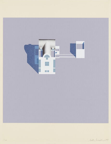 磯崎新「ヴィッラAo」 1978年 シルクスクリーン 磯崎新「ヴィッラAo」 1978年 シルクスクリーン 磯崎新の版画制作 第4回「