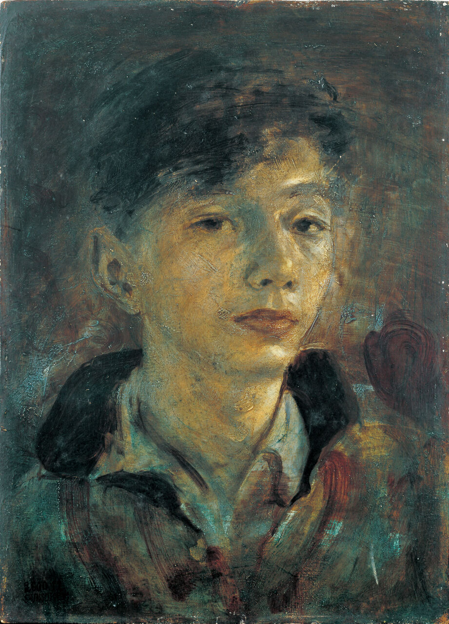 松本竣介、市内風景、希少画集画、新品額装付、状態良好 松本