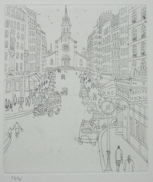 風間完銅版画集『パリ時代II道』銅版画11点組　限定75部　特製化粧函入り 風間完銅版画集『パリ時代II道』銅版画11点組 限定75部